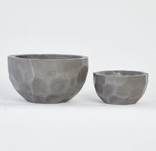 Load image into Gallery viewer, Geo Concrete Bowl Set Planters