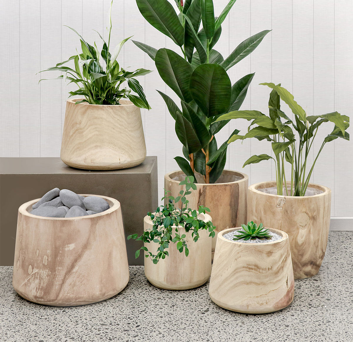 indoor plant pots nz Artesia Tapered Indoor Planter