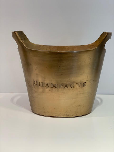Aluminum Oval Champagne Bucket – Gold (Hire Price & Pickup Only)