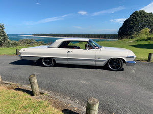 Chevy Impala 1963 White (Hire Price & Pickup Only)