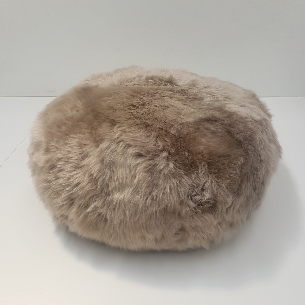 NZ Long Wool Sheepskin Ottoman