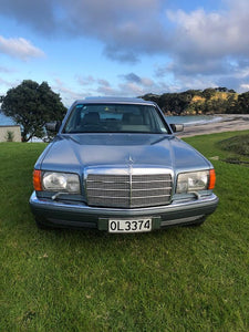 Mercedes SEL 1988 Blue (Hire Price & Pickup Only)