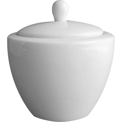 Sugar Bowl with Lid – White (Hire Price & Pickup Only)