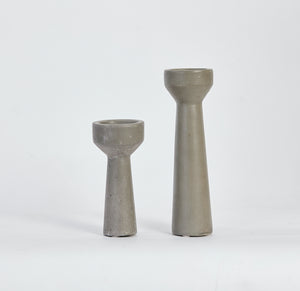 Concrete Candle Sticks Pair (Hire Price & Pickup Only)