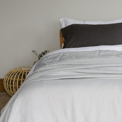 Vida Stonewashed Linen - King Duvet - Colour Dove