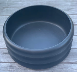 Wooden Ribbed Bowl (Hire Price & Pickup Only)